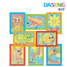 Kids Arte e Artesanato Divertido Fácil Jogo sticky mosaic Art Activity Set